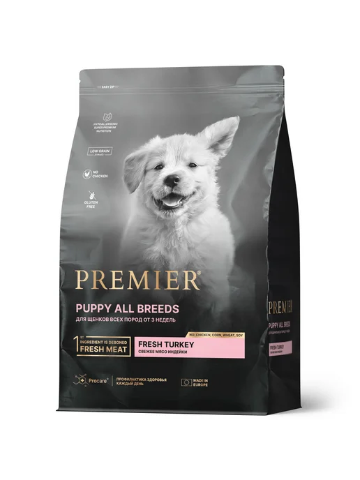 Сухой корм PREMIER Dog для собак, щенки, индейка, 1 кг, фото 5