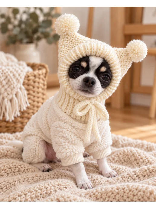 Wonderdog шапка для собак мелких пород и кошек, белый, фото 5