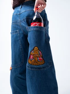 Джинсы широкие багги sk8 JNCO 261628865 купить за 3 554 ₽ в интернет-магазине Wildberries