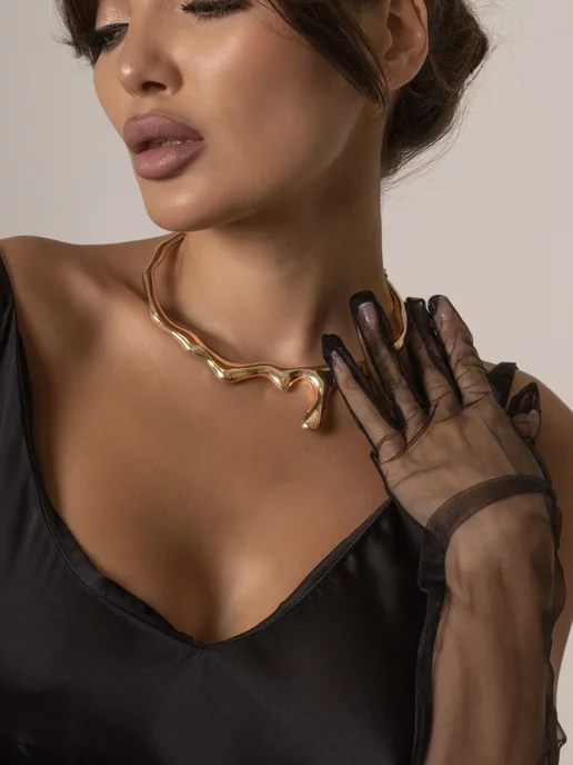 Petits Bijoux Колье на шею Ожерелье Чокер, желтый, фото 4