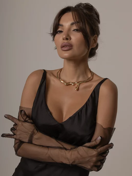 Petits Bijoux Колье на шею Ожерелье Чокер, желтый, фото 7
