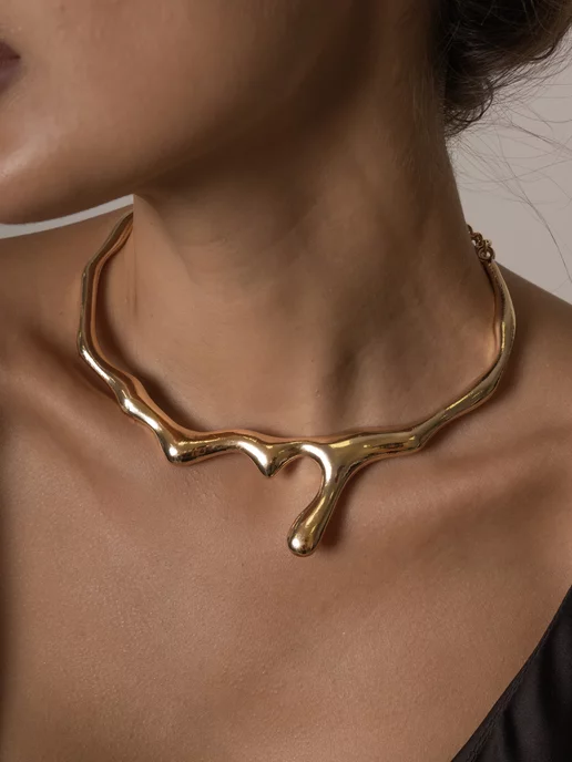 Petits Bijoux Колье на шею Ожерелье Чокер, желтый, фото 8