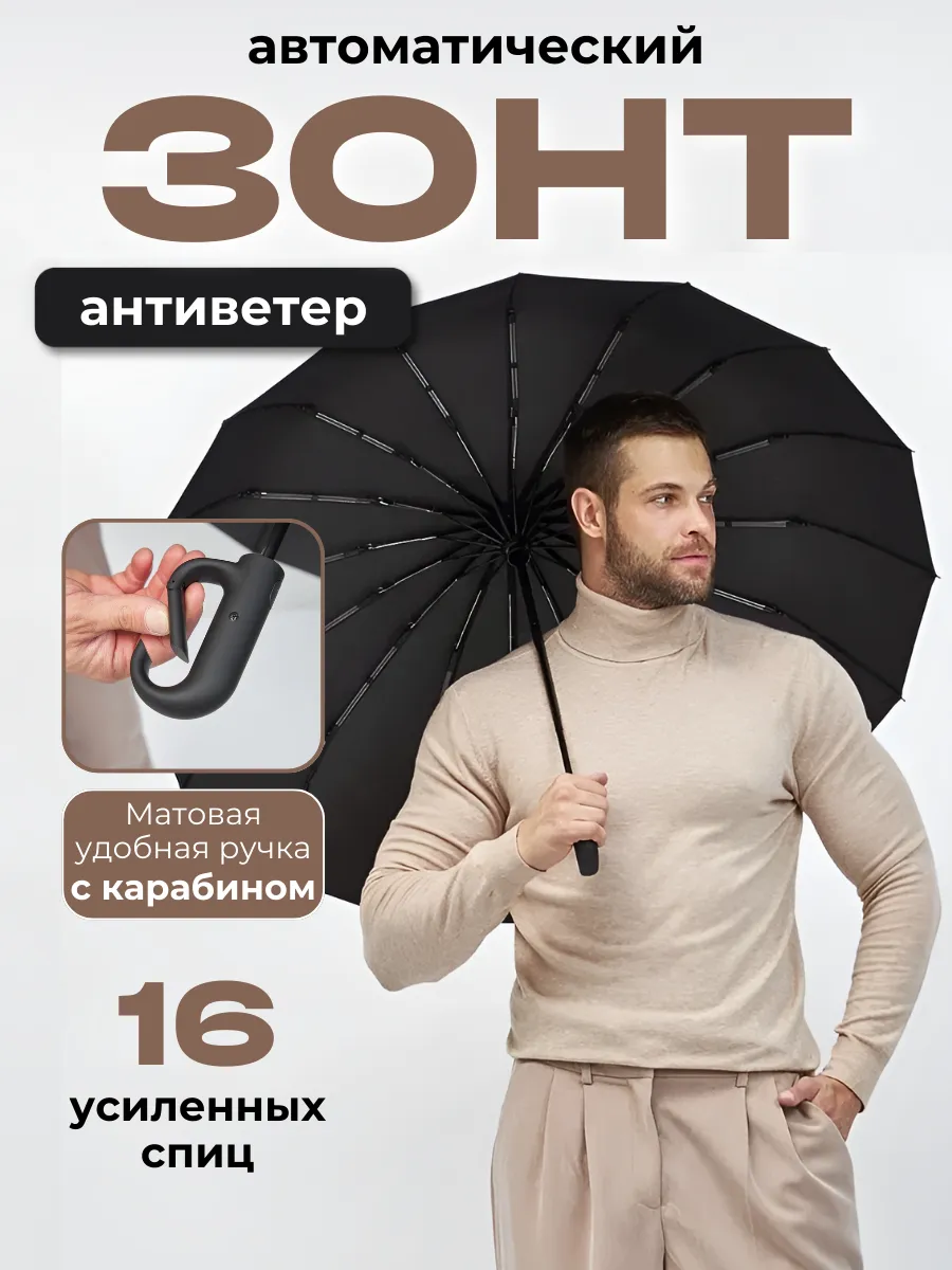 Зонт автомат антиветер...