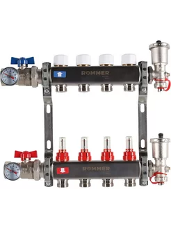 Коллекторная группа с расходомерами Rommer 1 x3/4 4 выхода ROMMER 261673244 купить за 14 271 ₽ в интернет-магазине Wildberries