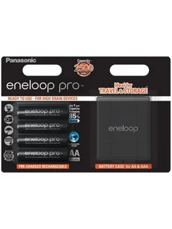 Аккумулятор АА Eneloop PRO BK-3HCDEC4BE 4шт