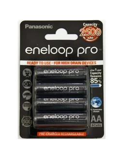 Аккумулятор АА Eneloop PRO BK-3HCDE-4BE 4шт