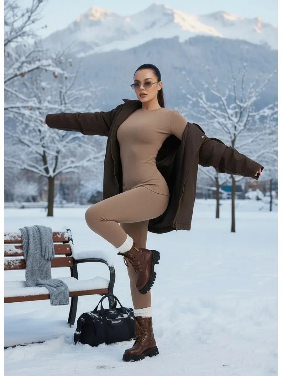 Термобелье зимнее теплое комплект с начесом