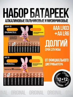 Набор батареек пальчиковые и мизинчиковые Duracell 261685191 купить за 355 ₽ в интернет-магазине Wildberries