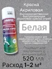 глянцевая аэрозольная Краска-спрей Белая 226гр ABRO 261792989 купить за 371 ₽ в интернет‑магазине Wildberries