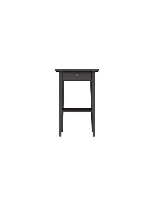 IKEA Тумба прикроватная из массива сосны, черный, фото 8