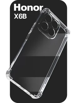 Прозрачный чехол на Honor X6B с защитой камеры