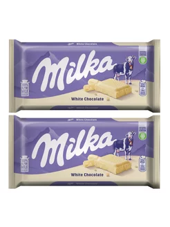 Белый шоколад Милка White Chocolate 2шт по 100г