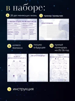 Карта желаний 2025 с наклейками