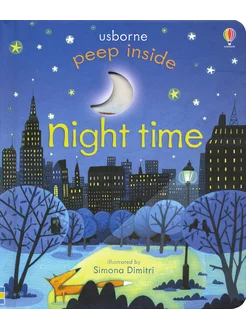 Peep Inside Night Time Книга на Английском