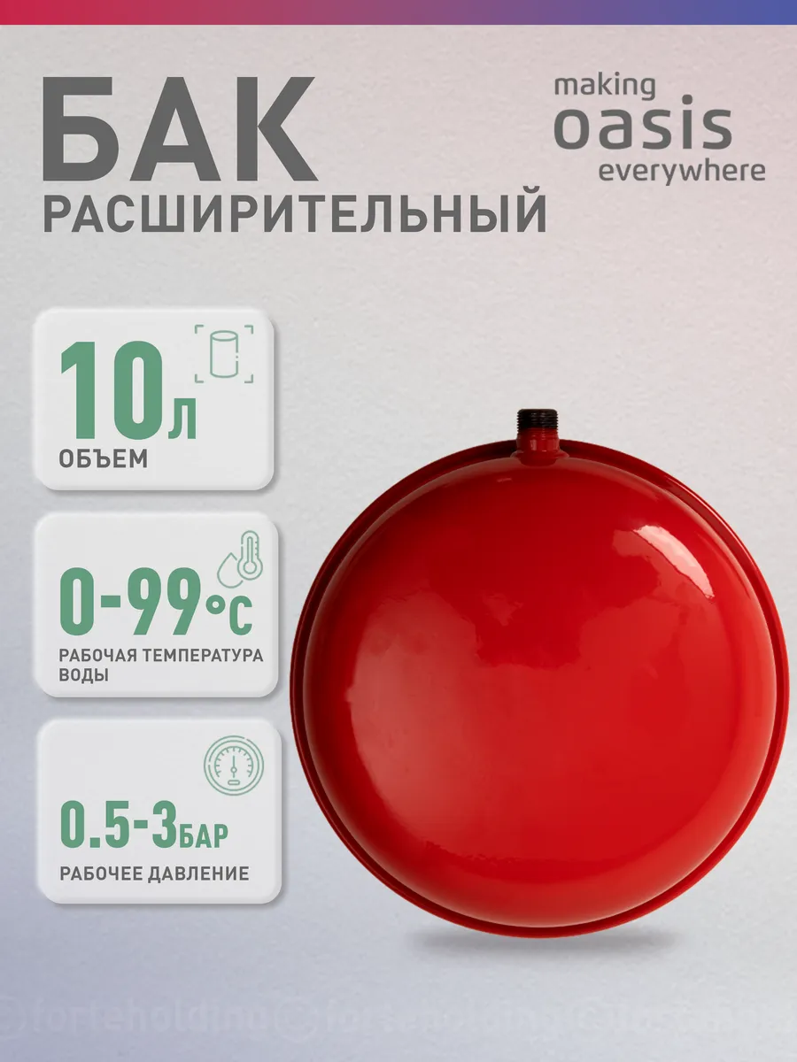 Плоский расширительный бак для систем отопления RP-10