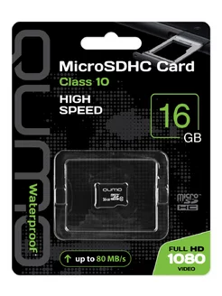 Карта памяти MicroSDHC 16GB Сlass 10 без адаптера