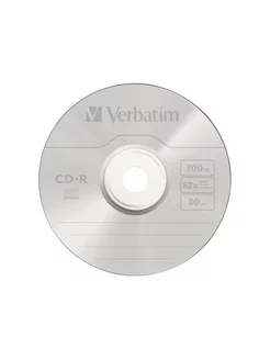 Диск CD-R Verbatim (43352) 700MB 25штук Незаписанный Verbatim 262098537 купить за 999 ₽ в интернет-магазине Wildberries