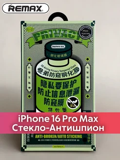 Защитное стекло Антишпион для iPhone 16 Pro Max