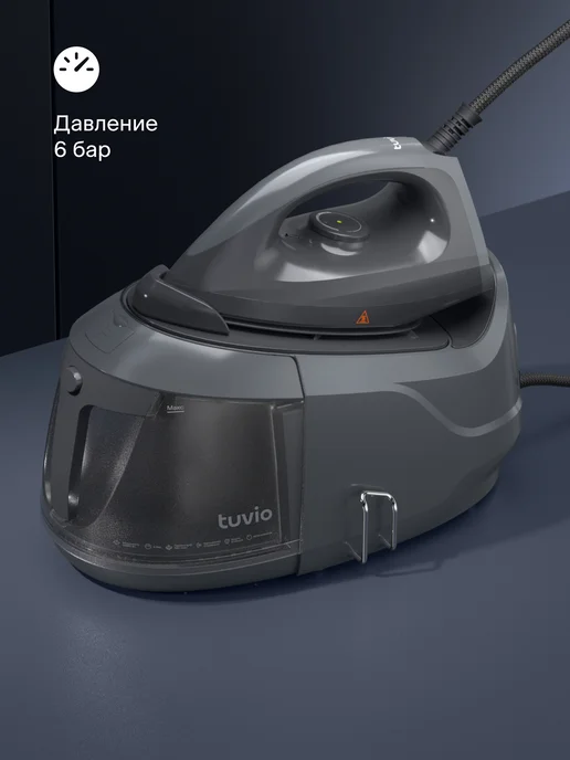 Tuvio Парогенератор с алюминиевым бойлером 6 Бар TSS02B, серый, серый, фото 2