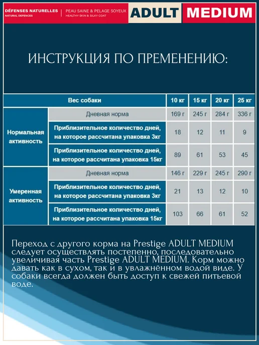 Сухой корм Flatazor Prestige для собак, взрослые, средние, 3 кг, фото 6