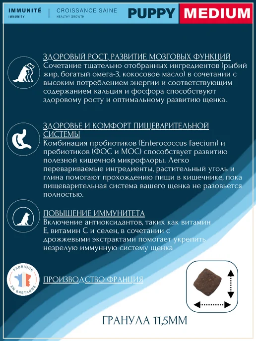 Сухой корм Flatazor Prestige для собак, средние, щенки, курица, 3,2 кг, фото 2