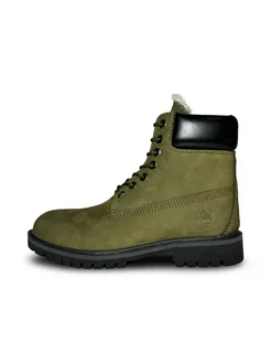 Зимние ботинки Тимберлэнд с мехом оливковый TIMBERLAND 262153752 купить за 8 704 ₽ в интернет-магазине Wildberries