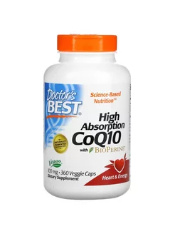 CoQ10 with Bioperine, Коэнзим Q10, 100 mg 360 капсул