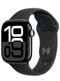 Watch Series 10 2024 46mm Jet Black M/L Apple 262171638 купить за 47 990 ₽ в интернет-магазине Wildberries