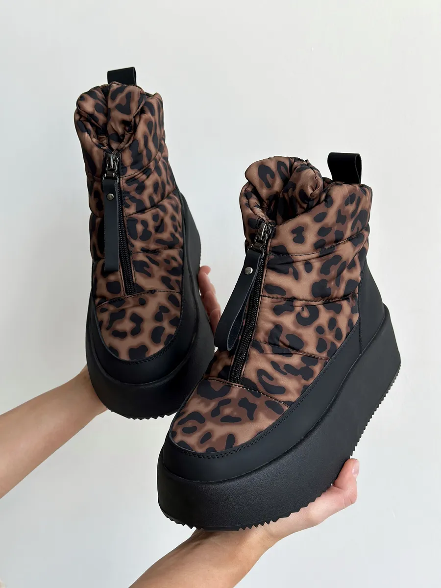 Зимние дутики с молнией